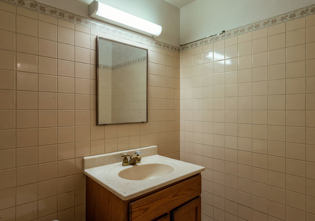 Before AI redesign — Before and After Bathroom AI Interior Design