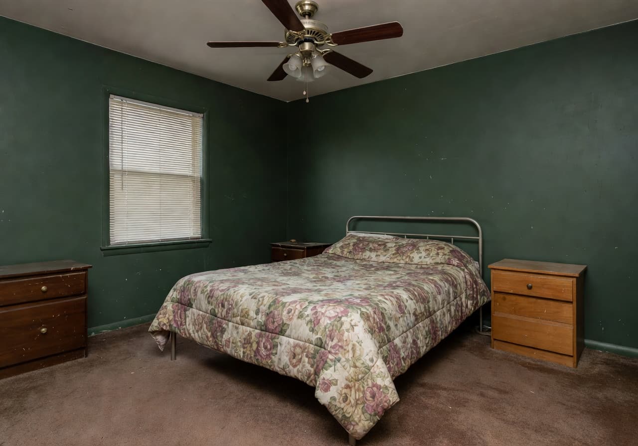 Before AI redesign — Before and After Bedroom AI Room Makeover