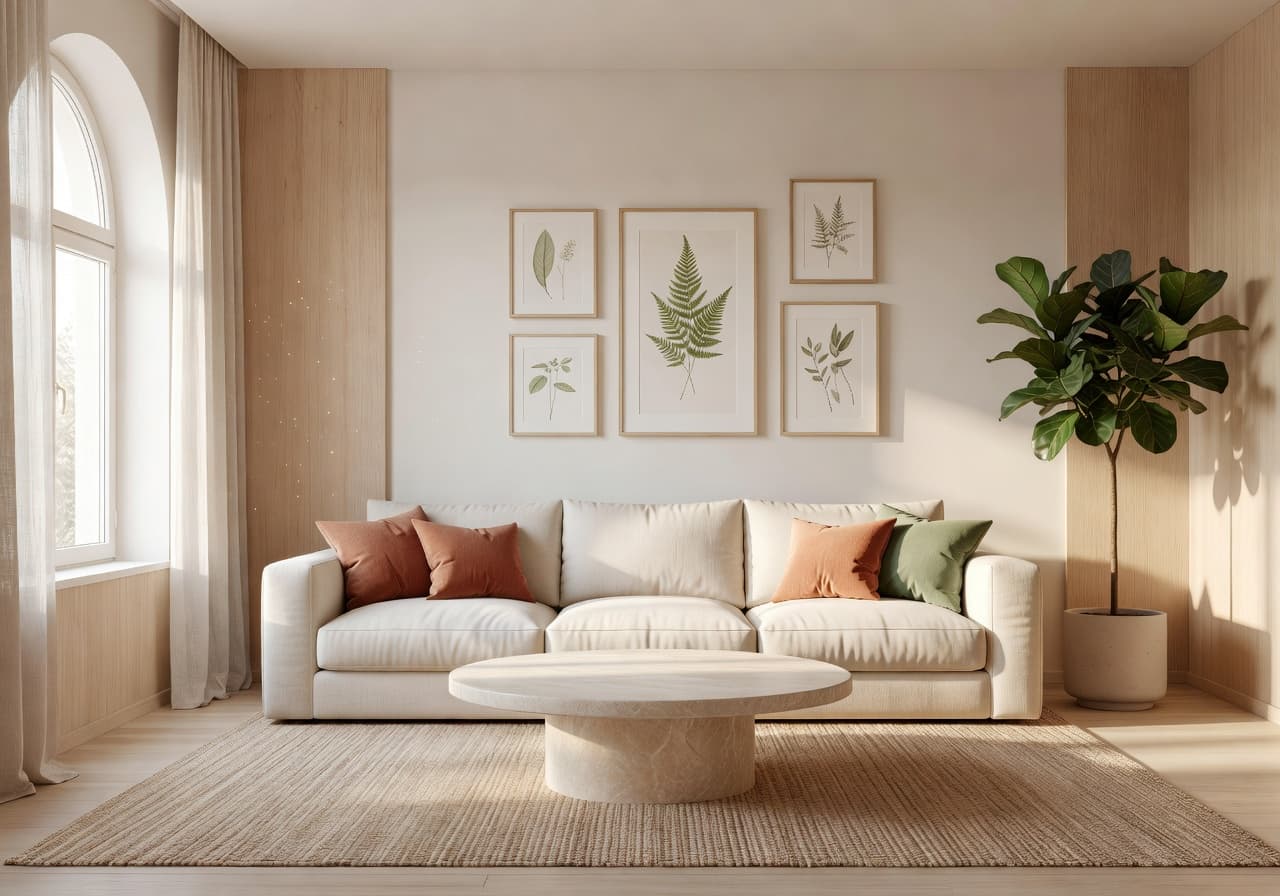 After AI redesign — Before and After Living Room AI Design in Modern Scandinavian style by DecorAI