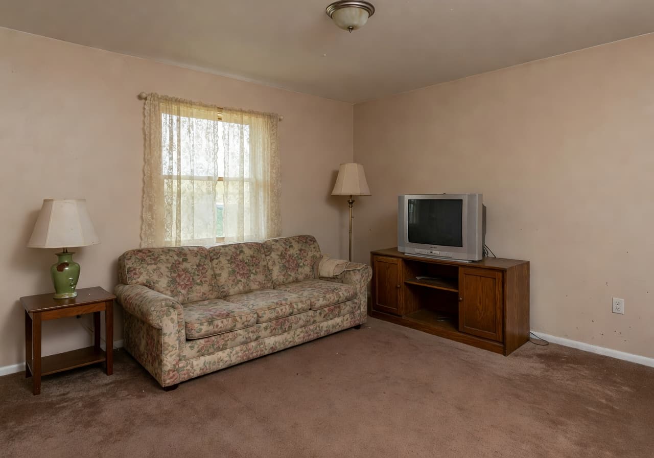 Before AI redesign — Before and After Living Room AI Design