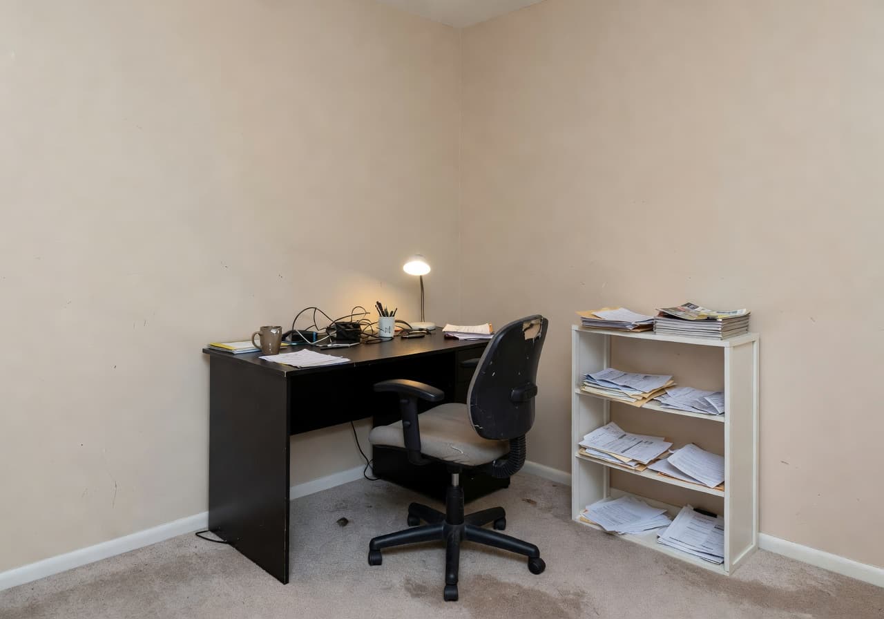 Before AI redesign — Before and After Home Office AI Design